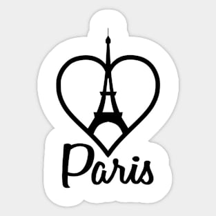 Paris Heart Sticker